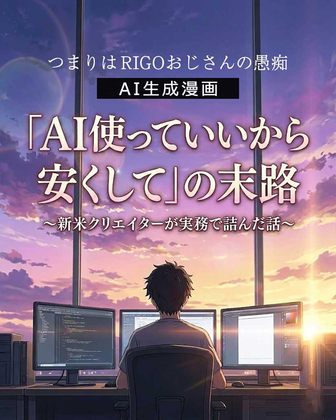 AIデザイン・動画制作の現実】AIならすぐできるという誤解が業界を崩壊させる理由漫画表紙