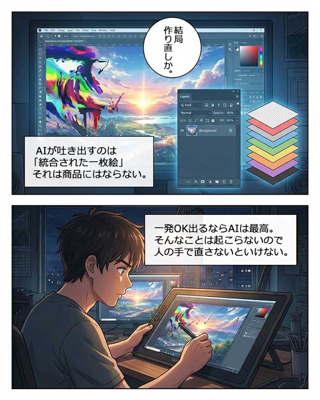 【AIデザイン・動画制作の現実】AIならすぐできるという誤解が業界を崩壊させる理由漫画5ページ目