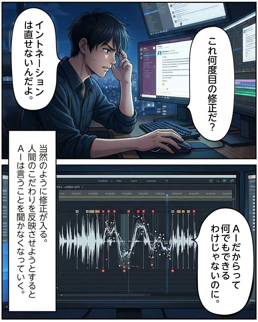 【声優・ナレーターの危機】映像制作の現場で起きている事実漫画ページ2