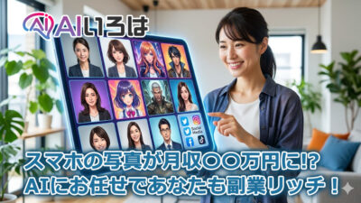 【衝撃】スマホの写真が月収〇〇万円に!? AIにお任せであなたも副業リッチ！