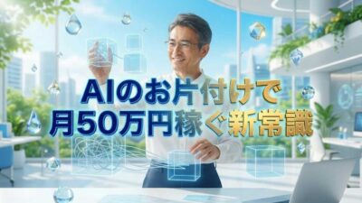 AIのお片付けで月50万円稼ぐ新常識