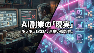 AI副業 新時代の「泥臭い」稼ぎ方