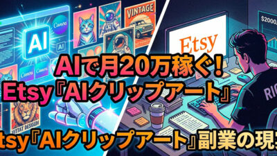 AIで月20万稼ぐ！Etsy「AIクリップアート」副業の現実