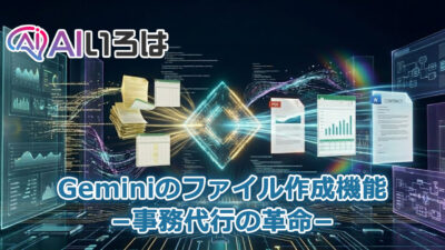 Geminiのファイル作成機能。事務代行の革命