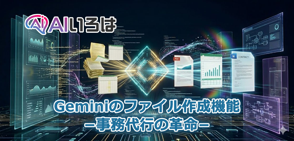 Geminiのファイル作成機能。事務代行の革命
