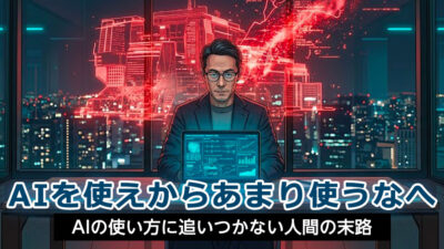 AIを使えからあまり使うなへ