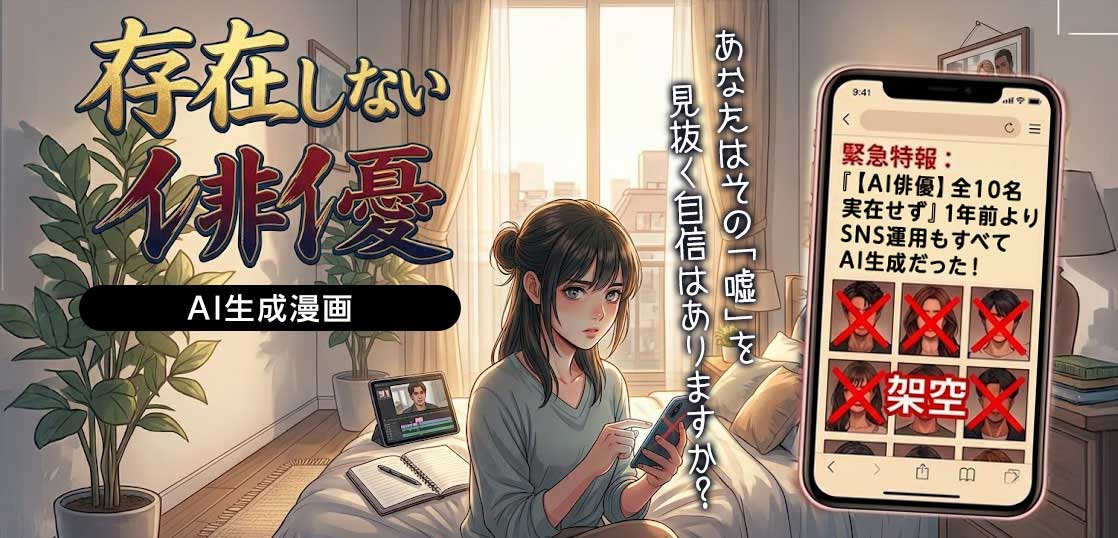 【AI映画の未来予測】実在しない俳優が画面を埋め尽くす日